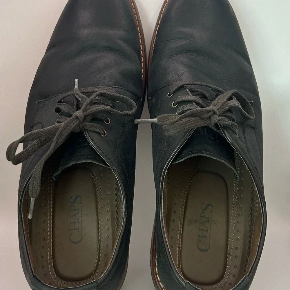 Chaps Casual Lace Up Shoes - Black/Brown, Size 11.5M